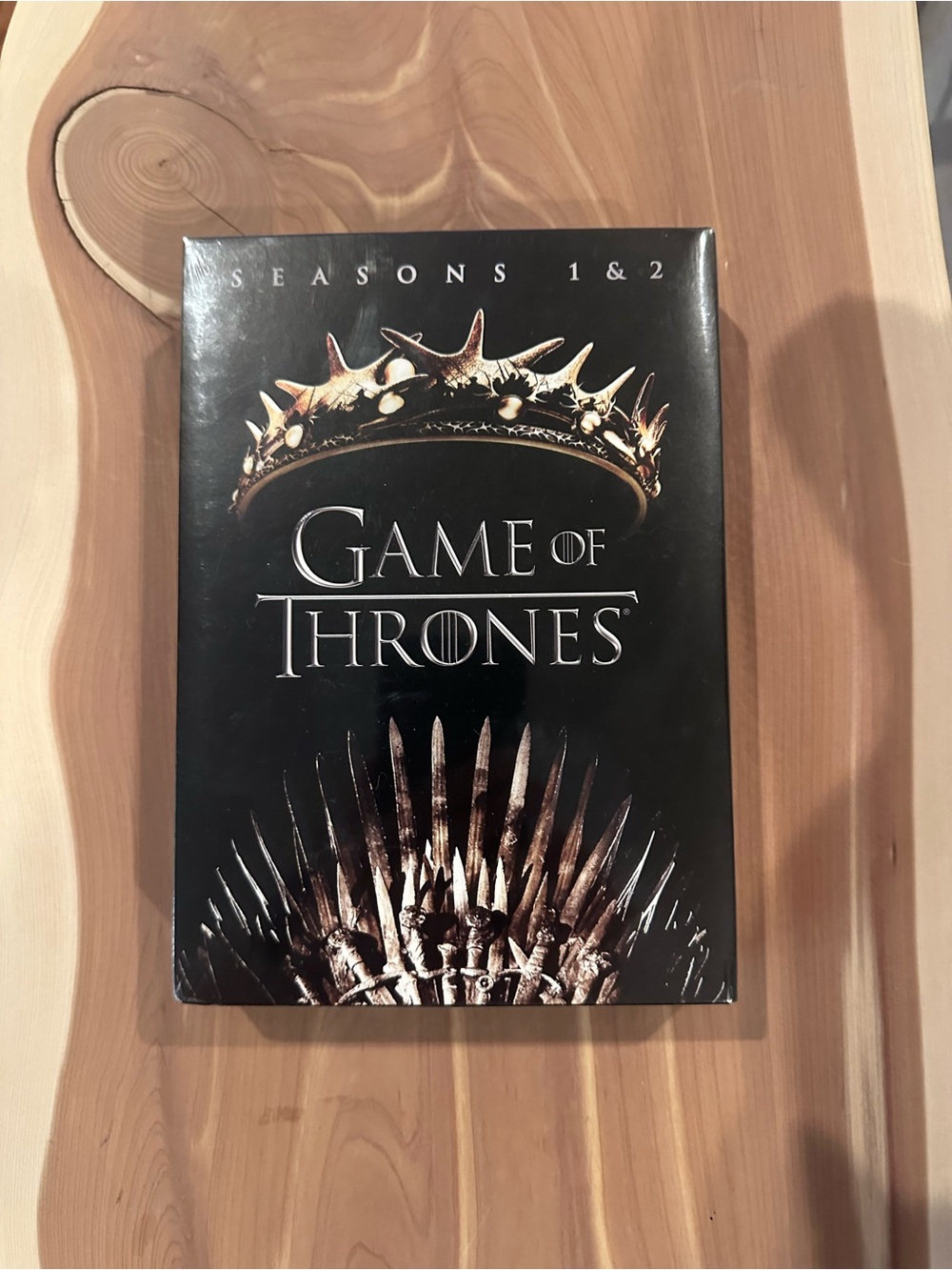 New - Game of Thrones Seasons 1 & 2 DVD Box Set - Black